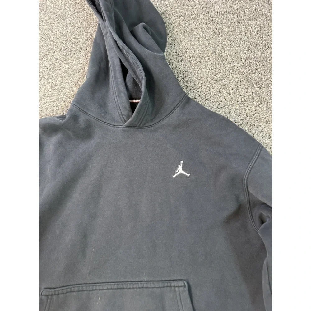 Jordan Brooklyn Fleece Pullover Hoodie Men's Size Medium Black